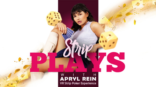 VR Porn: Strip plays with Apryl Rein